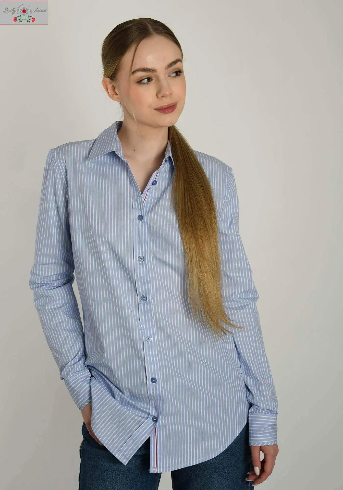 Fiena slim fit buisness damska koszula - LADY-ANNE