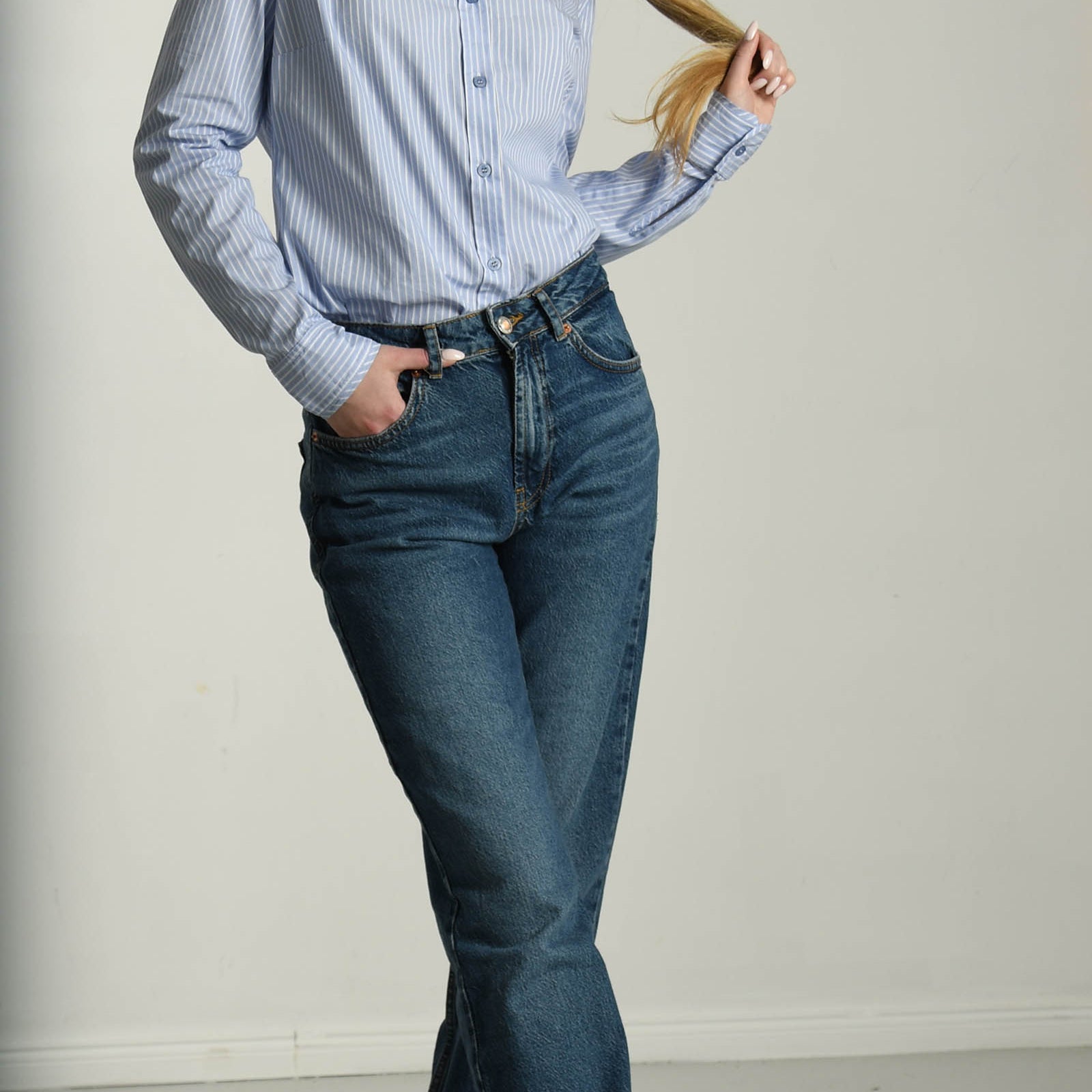 Fiena slim fit buisness damska koszula - LADY-