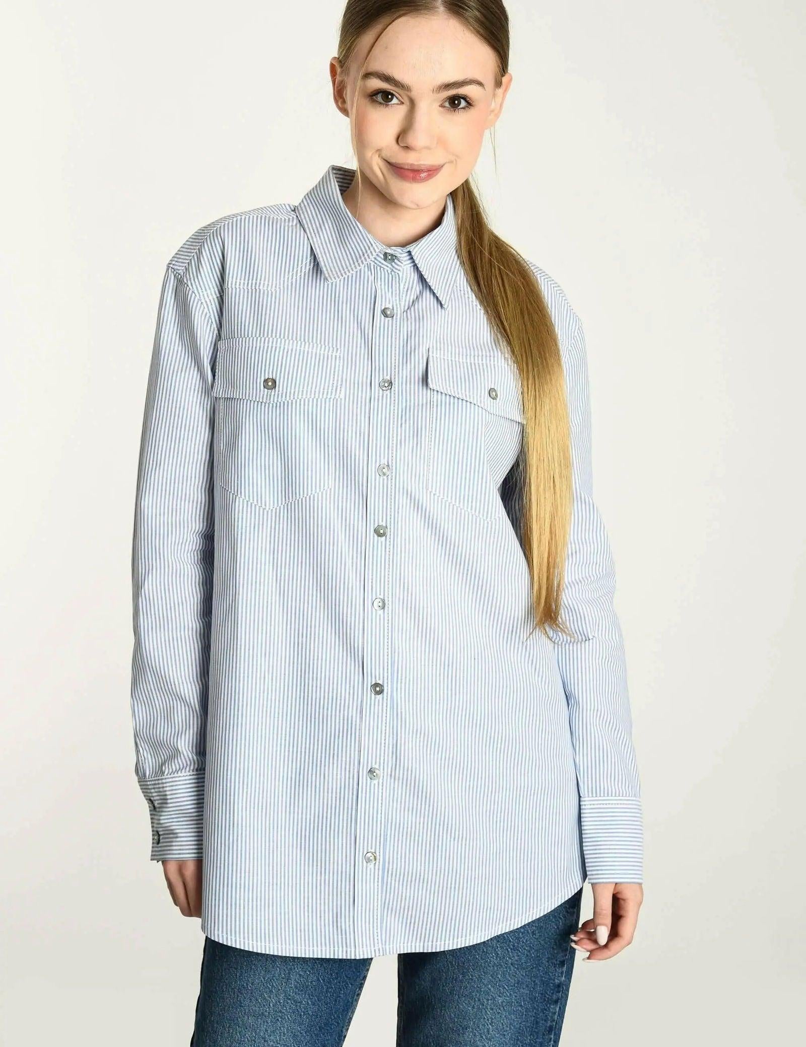 Lorenza sportowa koszula damska - LADY-ANNE