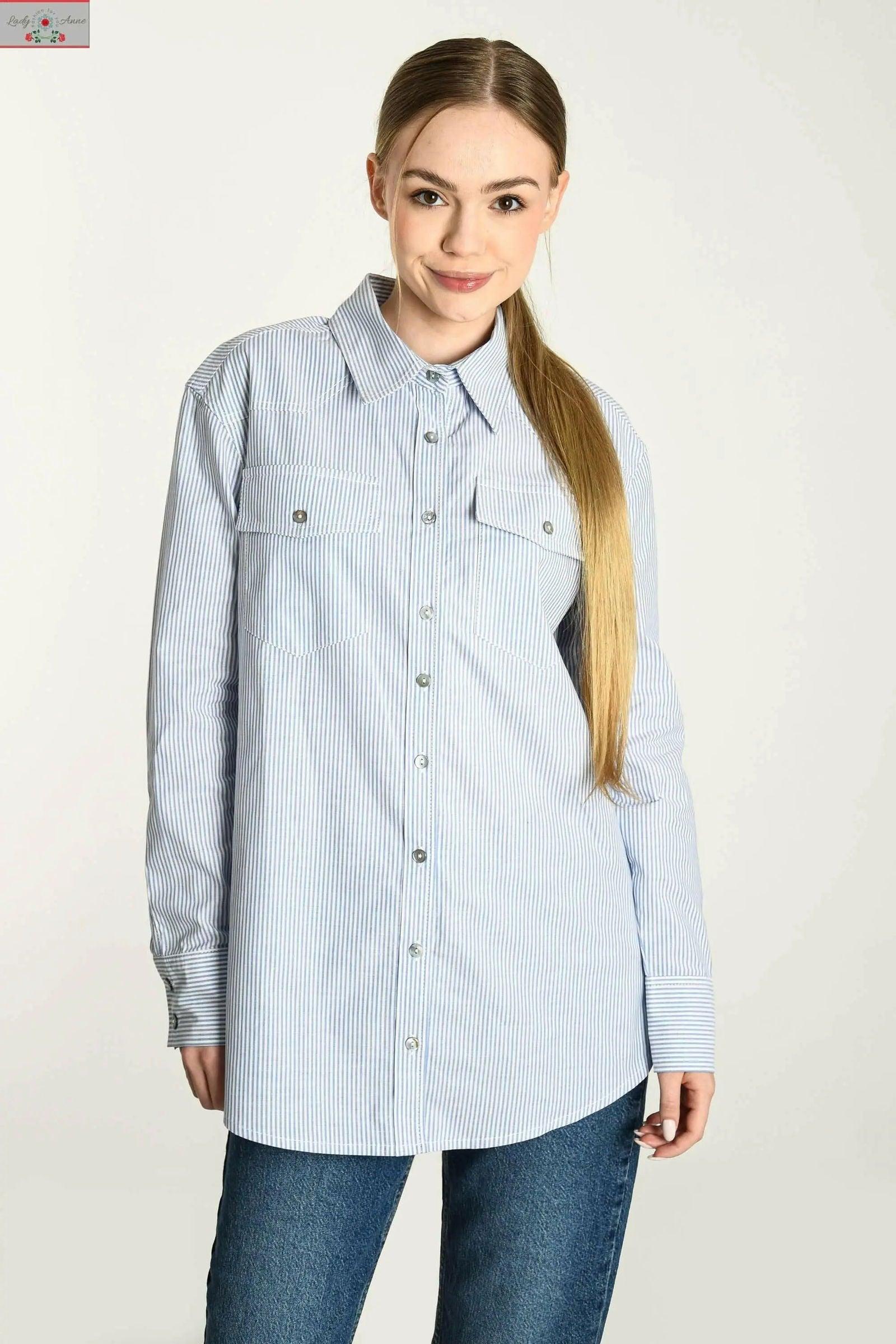 Lorenza sportowa koszula damska - LADY-ANNE