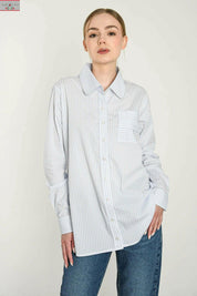 Paula Luźne oversize koszule damskie dzień i od święta - LADY-ANNE