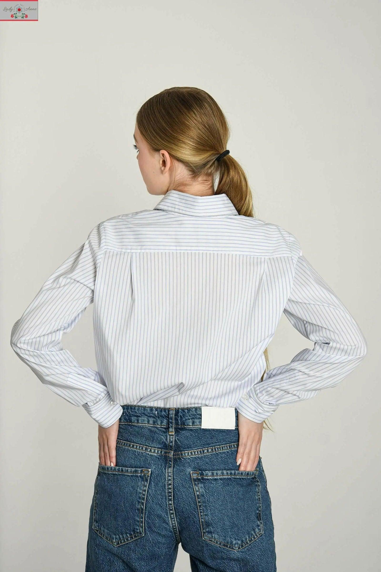 Paula Luźne oversize koszule damskie dzień i od święta - LADY-ANNE