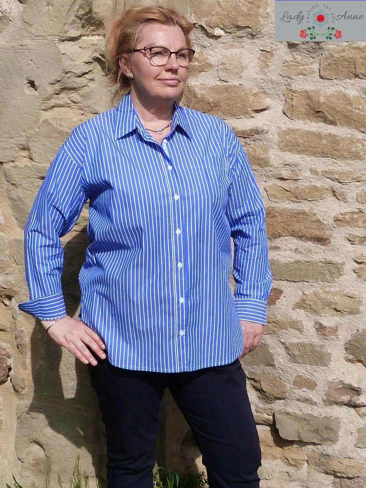 Rosette luzna elegancka buisness koszula damska - LADY-ANNE