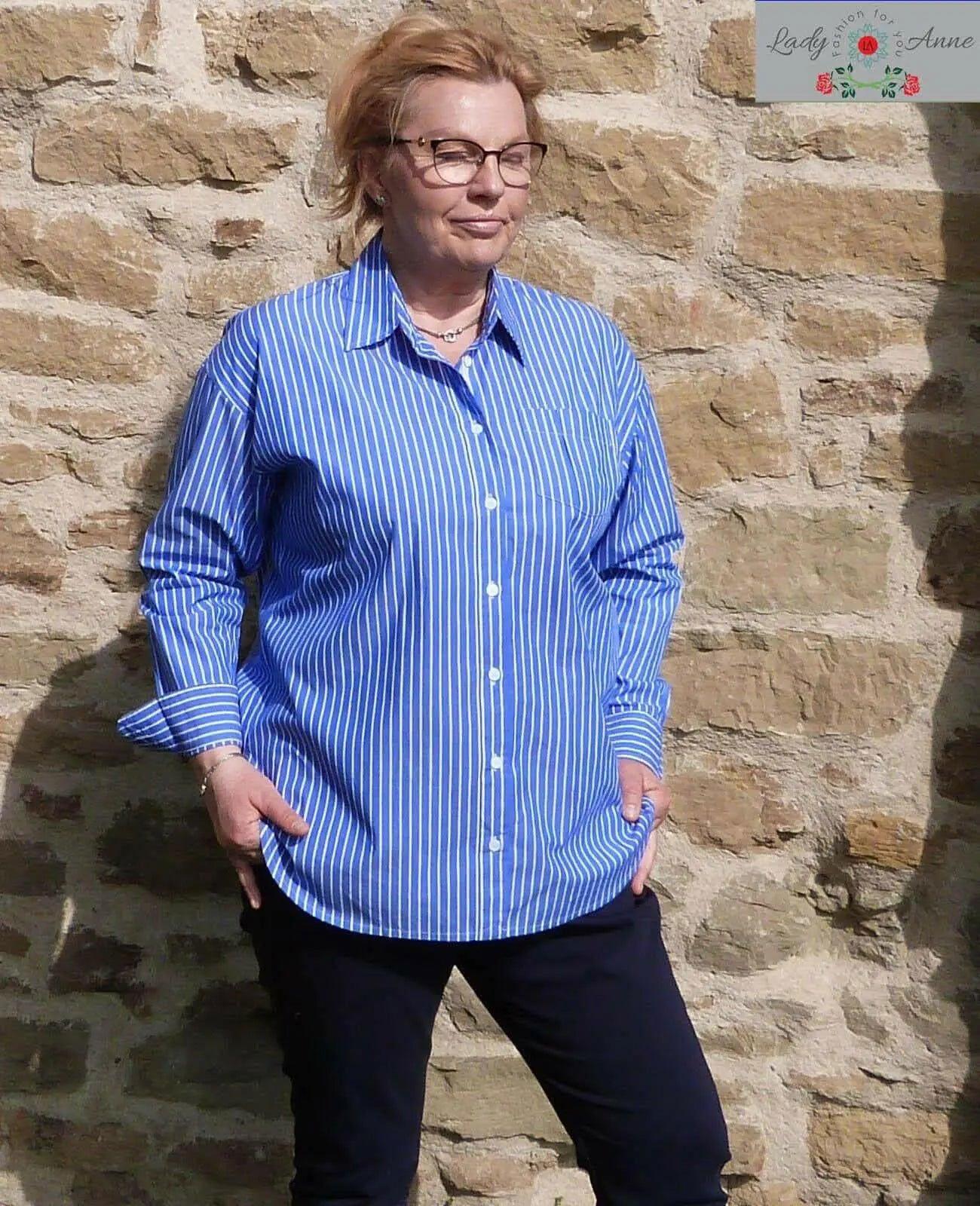 Rosette luzna elegancka buisness koszula damska - LADY-ANNE