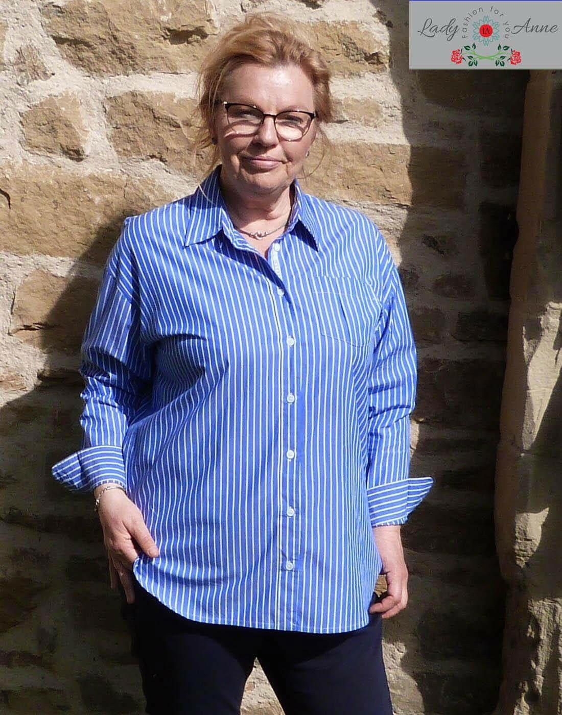 Rosette luzna elegancka buisness koszula damska - LADY-ANNE