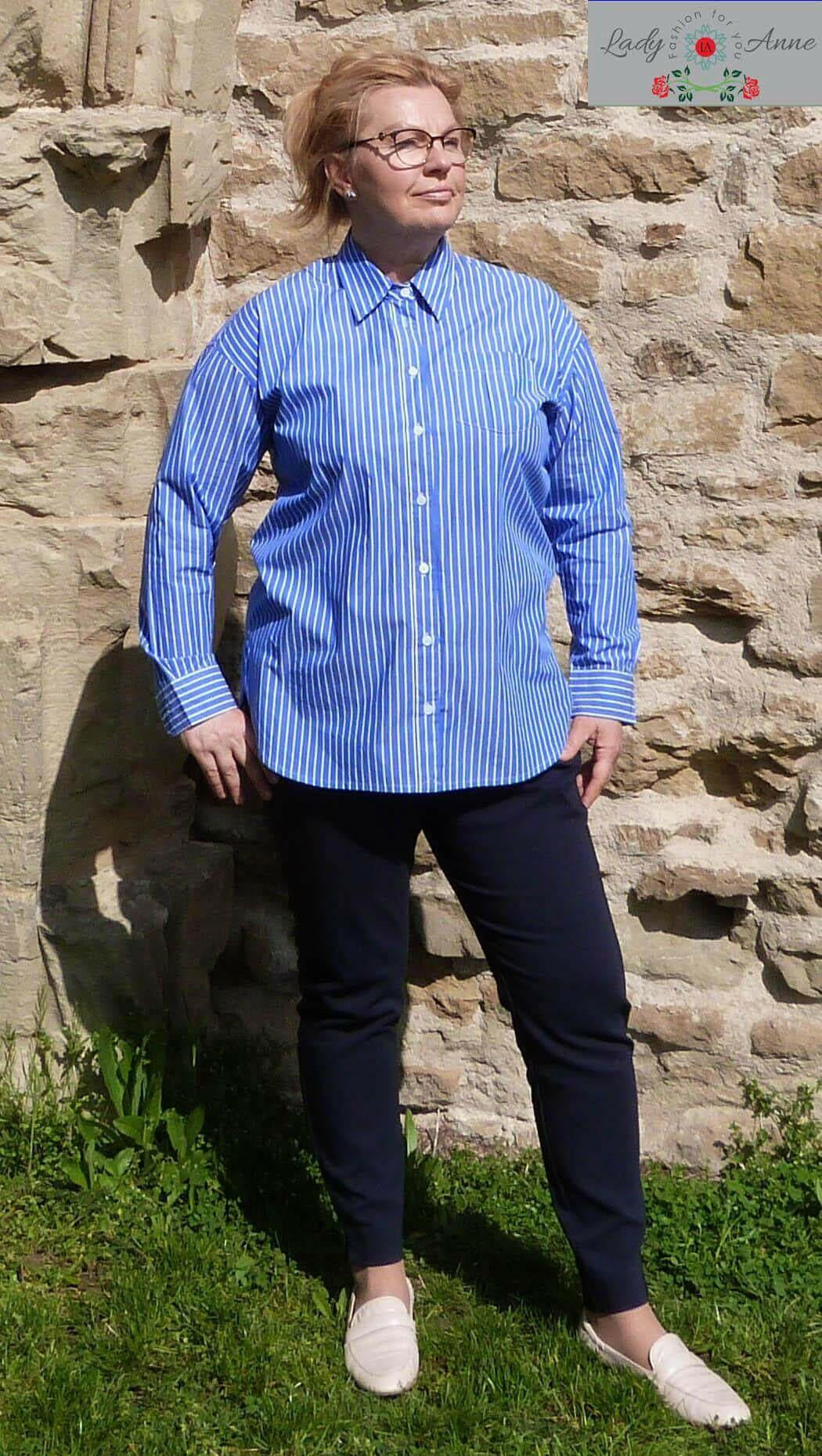 Rosette luzna elegancka buisness koszula damska - LADY-ANNE