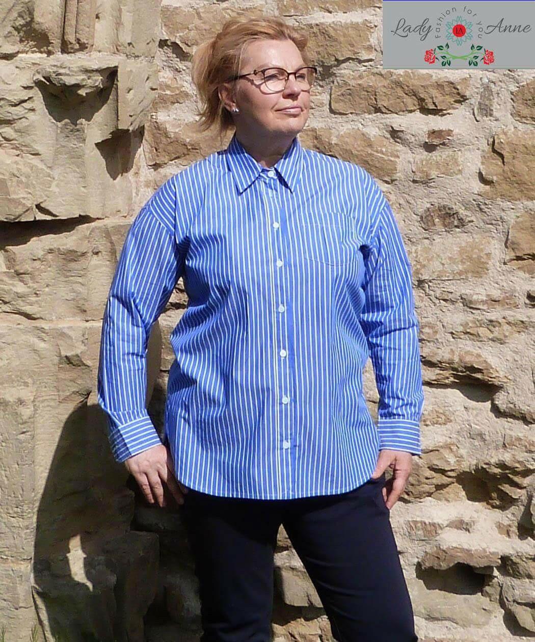 Rosette luzna elegancka buisness koszula damska - LADY-ANNE