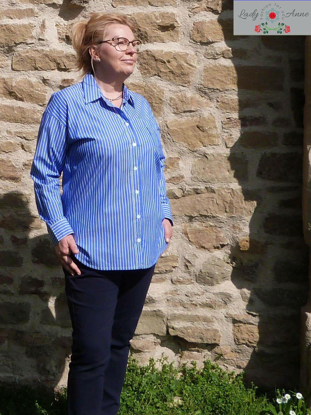 Rosette luzna elegancka buisness koszula damska - LADY-ANNE