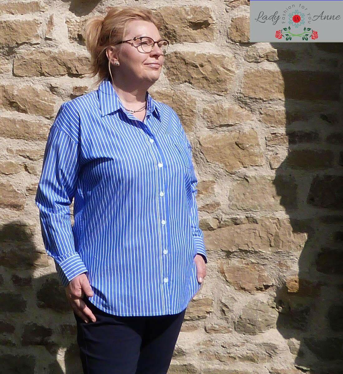 Rosette luzna elegancka buisness koszula damska - LADY-ANNE