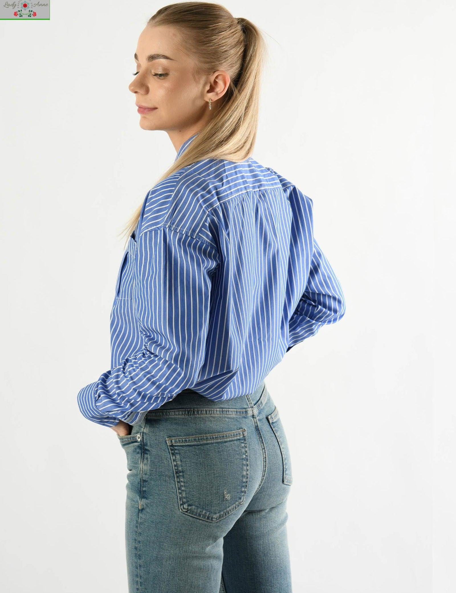 Rosette luźna koszula oversize zwiewna Damska koszula - LADY-ANNE