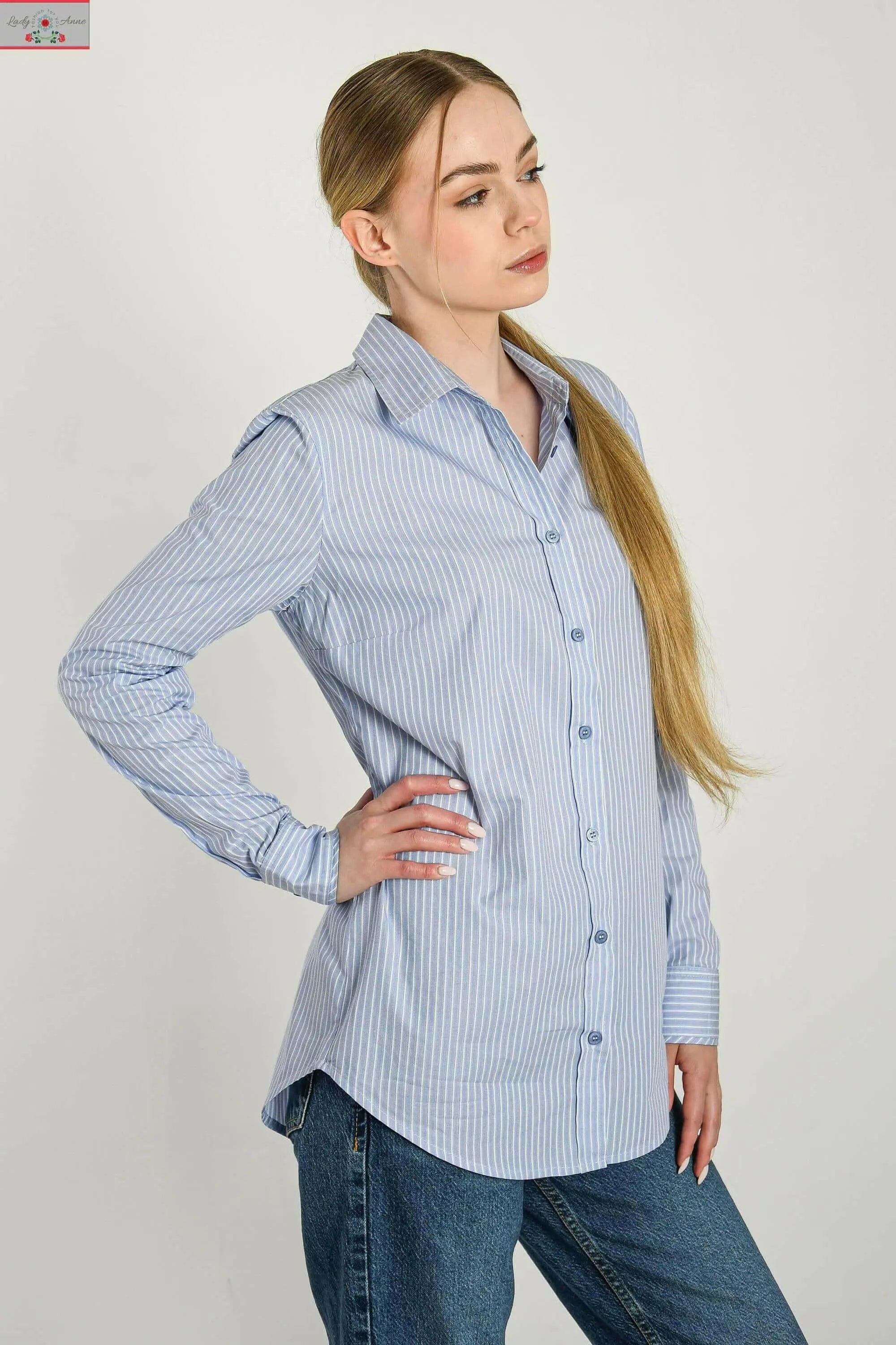 Fiena slim fit buisness damska koszula - LADY-ANNE  - elegancka koszula damska